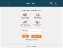 Tablet Screenshot of gmatclub.com